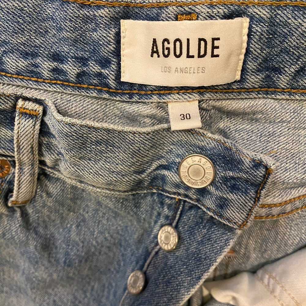 AGOLDE Riley Blitz High-Rise Straight Jeans